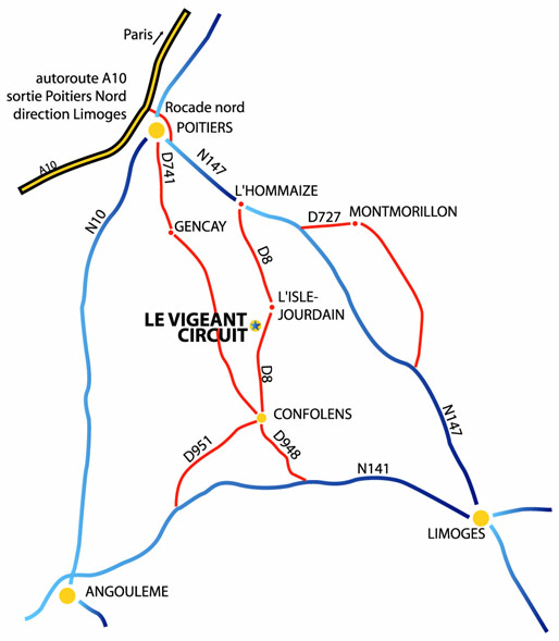 Streckenansicht des Circuit du Val de Vienne